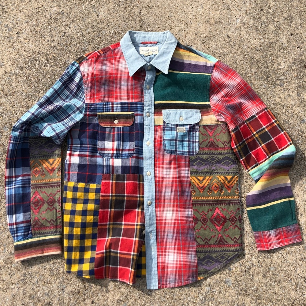 Ralph Lauren DENIM & SUPPLY Camo Patchwork (SZ L)